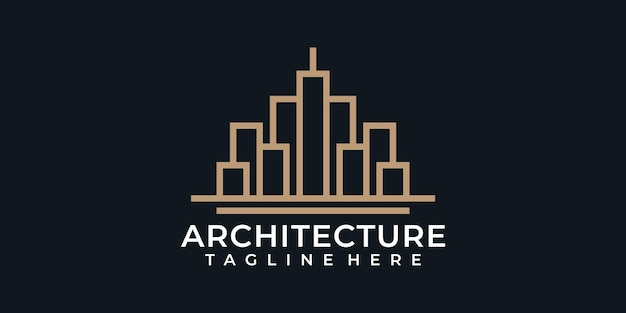 Inspirational monogram architecture construction logo designs