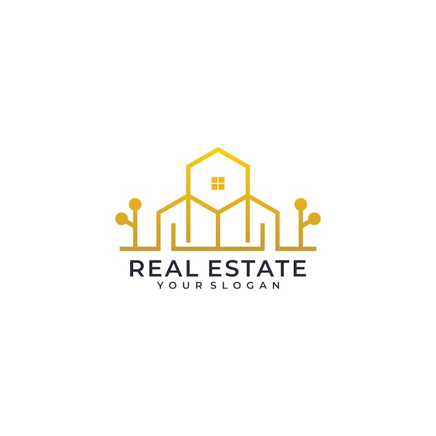 Inspirational real estate building logo design bundle