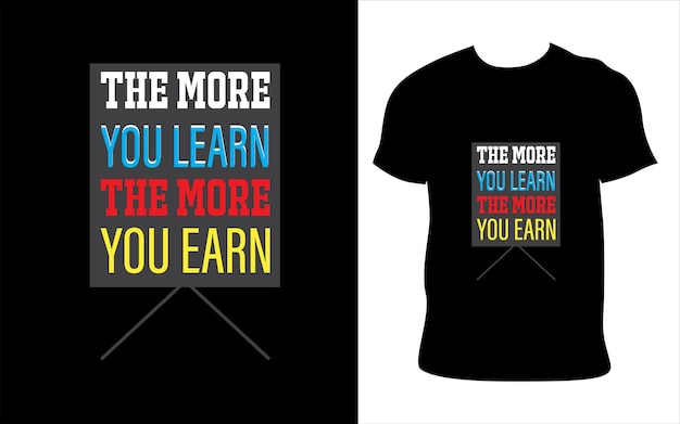 Inspirational typography tshirt design Motivational quotes