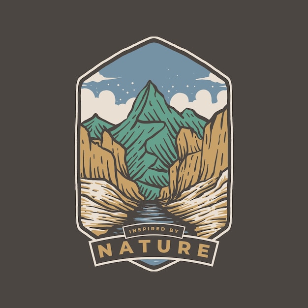 Inspired by nature badge design