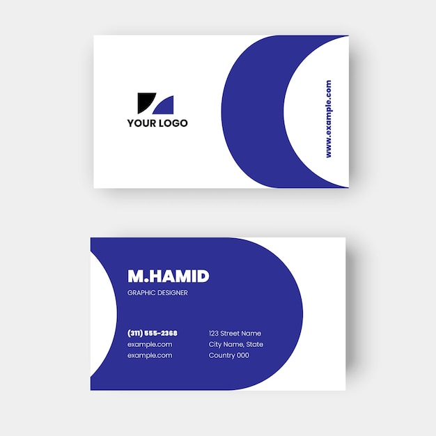 Vector inspiring and innovative business card template