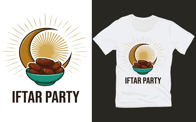 Inspiring Ramadan Iftar Party Logo T Shirt Design for a Memorable Impression