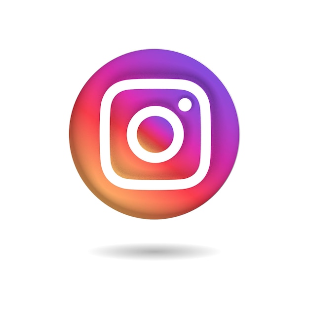 Instagram 3D Circle icon