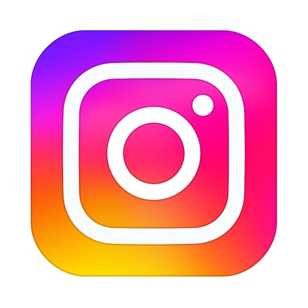 Instagram app icon Social media logo Vector illustration