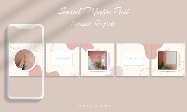 Instagram Carousel Feed Post template