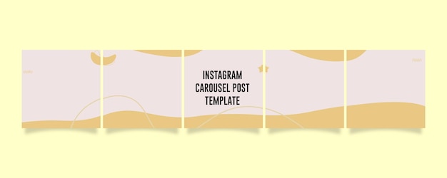 Instagram carousel post template