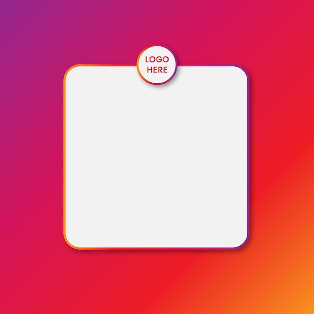 instagram frame space design for infographic design