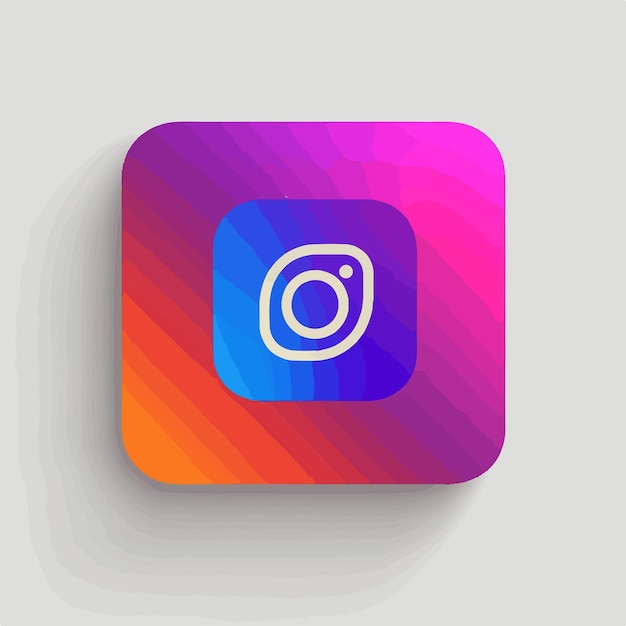 Vector instagram icon for social media usage