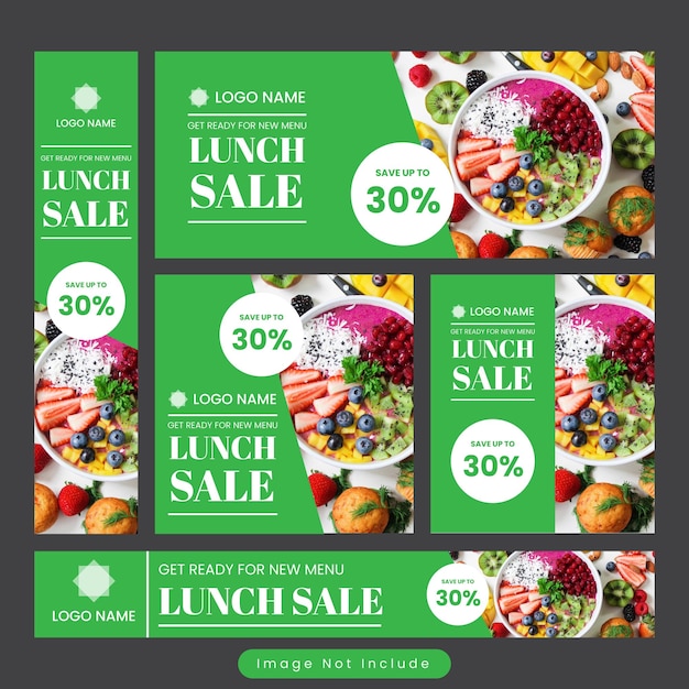 instagram post culinary social media template