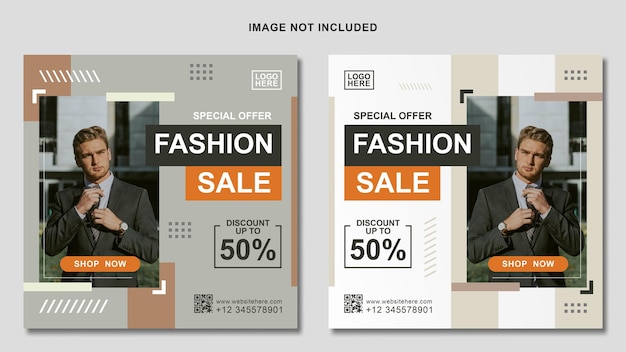 Instagram Post Fashion Sale Promotion Social Media Template