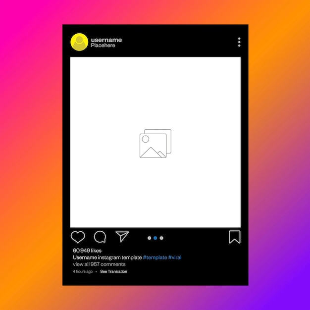 Instagram Post feed template