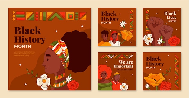 Instagram posts collection for black history month