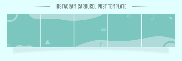 Instagram and social media carousel post template