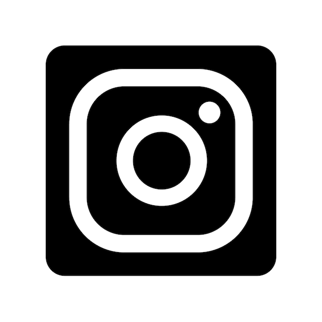 instagram square logo vector black and white