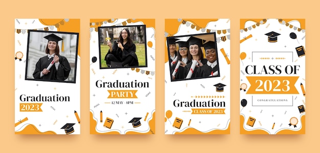 Instagram stories collection for graduation