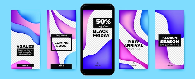 Instagram stories templates for shopping sale