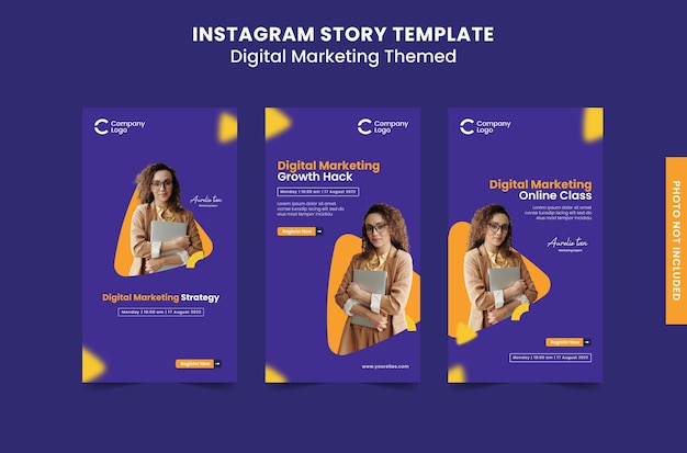 Instagram Story Template Digital Marketing Themed