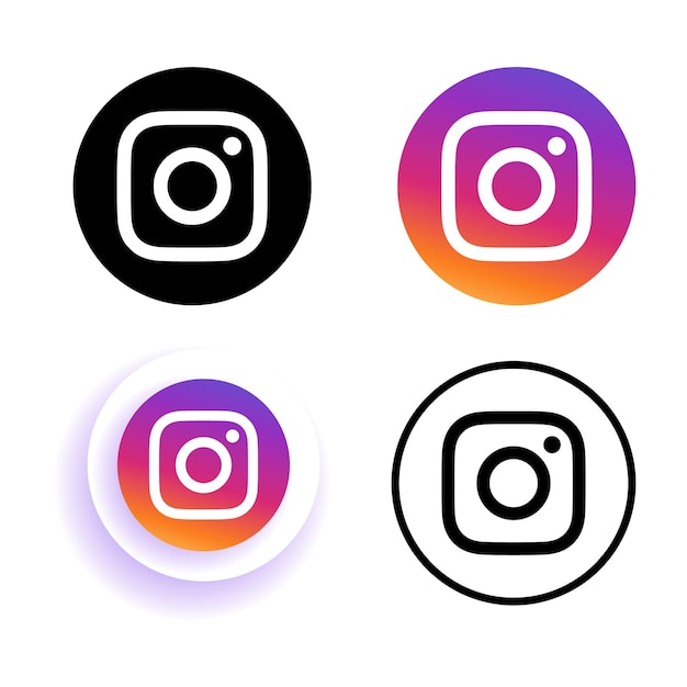 Vector instagram vector social media icon