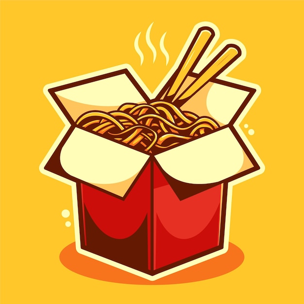 Instant Noodle Ramen illustration art