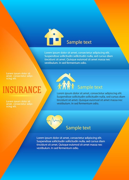 Insurance booklet format A4 magazine cover page layout