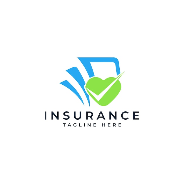 Insurance finance company logo design template