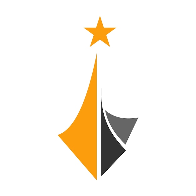 Insurance success star Icon Illustration Brand Identity