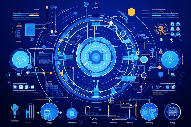 Intelligence and AI Concept Technology Infographic