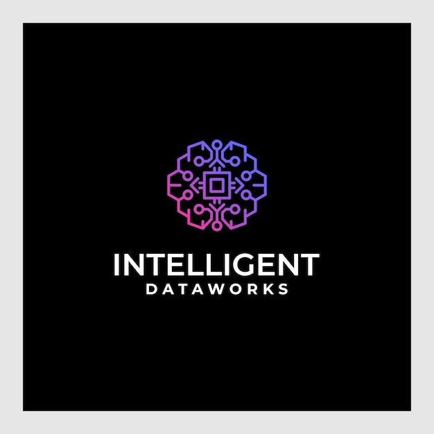 intelligence data logo design