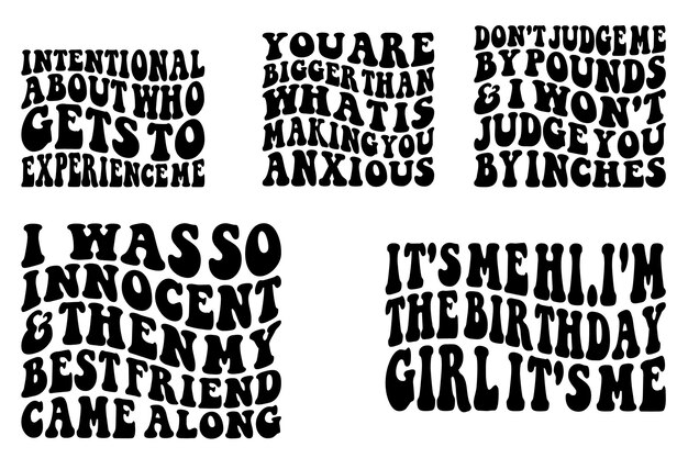 Vector intentional about who gets to experience me you are bigger than what is making you anxiouswavy