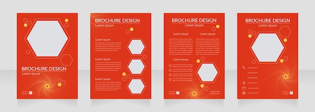 Interesting geometry lessons blank brochure design