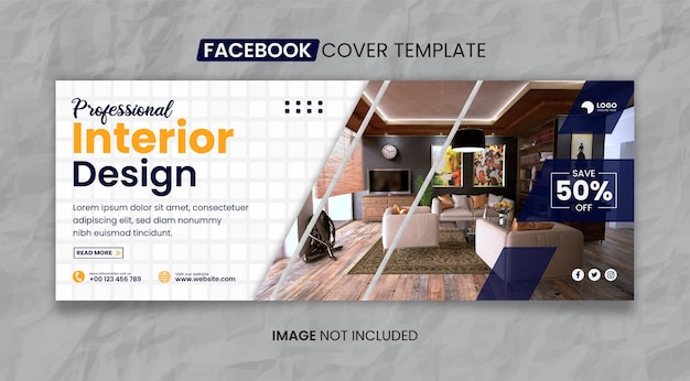 Interior Design Media Social Cover Template