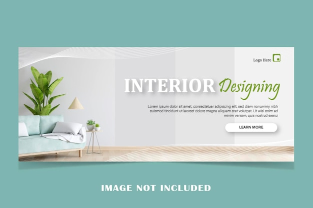 Interior Design web banner template