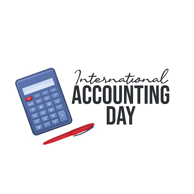 Vector international accounting day vector design template good for celebration usage international accounting day design flat design eps 10