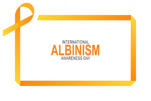 International Albinism Awareness Day background