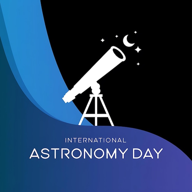 International Astronomy Day Vector Image Illustration