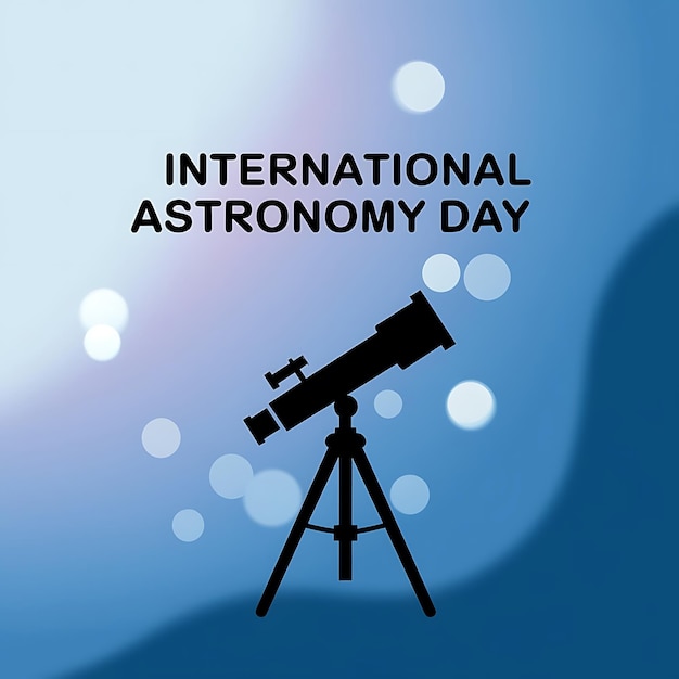 International Astronomy Day Vector Image Illustration