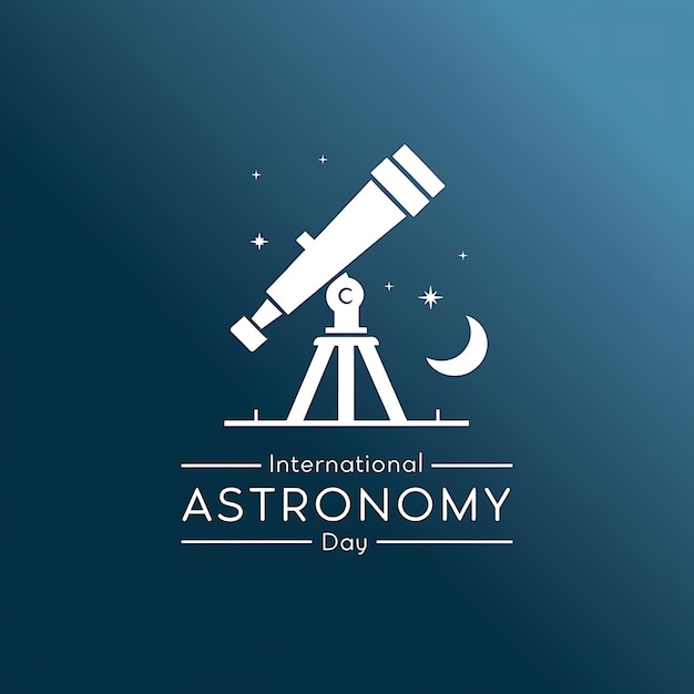 International Astronomy Day Vector Image Illustration