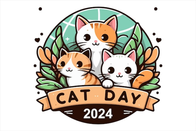 International Cat Day vector image