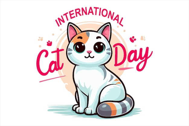 International Cat Day vector image