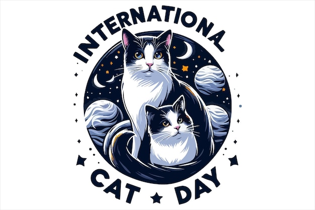 International Cat Day vector image