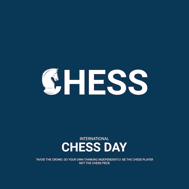 International chess day Premium Vector