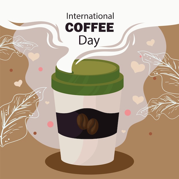 International coffee day card