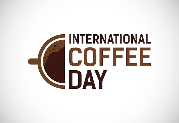 International coffee day vector illustration Suitable for greeting cards posters and banner