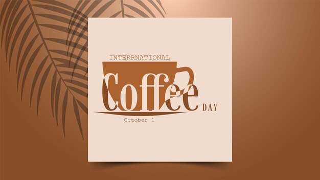 Vector international coffee day