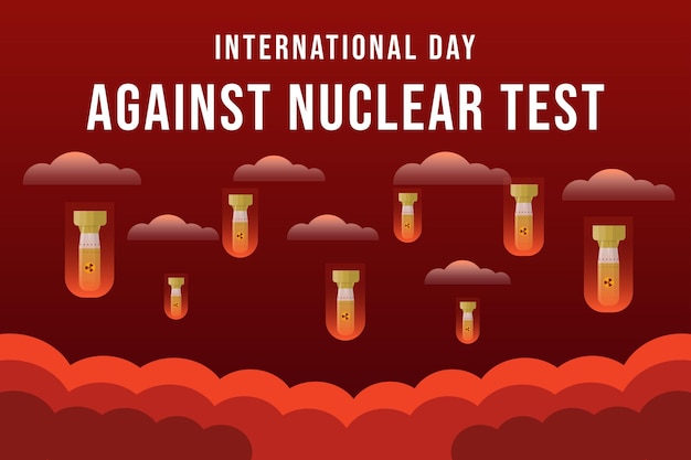 International day against nuclear test illustration