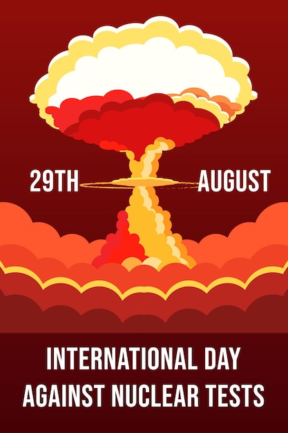 International Day against Nuclear Tests vertical banner