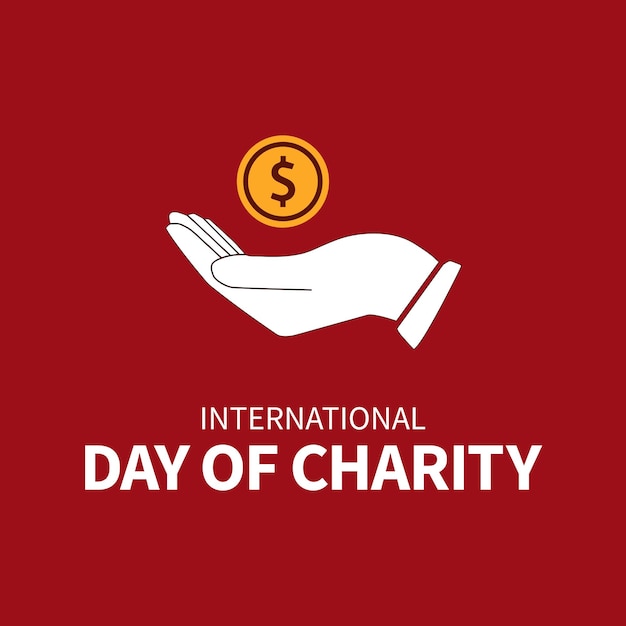 Vector international day of charity 5th september vector design or artwork