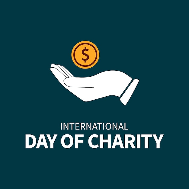 Vector international day of charity 5th september vector design or artwork