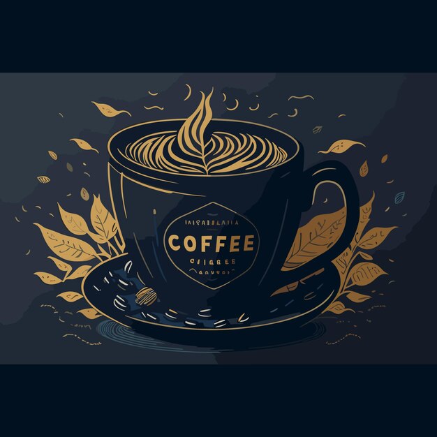 Vector international day of coffee illustration