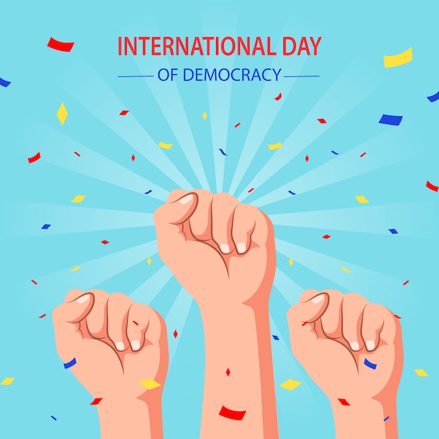 International Day of Democracy. Vector illustration